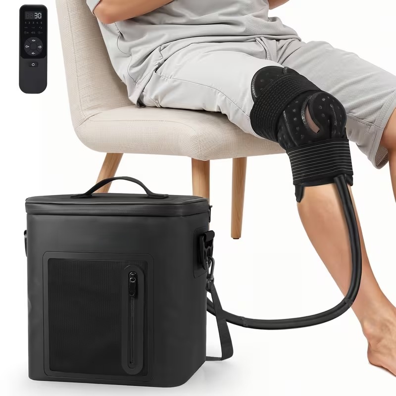 Cold Therapy Machine with Knee Compression Wrap